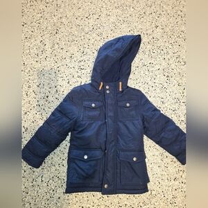 GAP Kids Navy Raincoat with Orange Accents